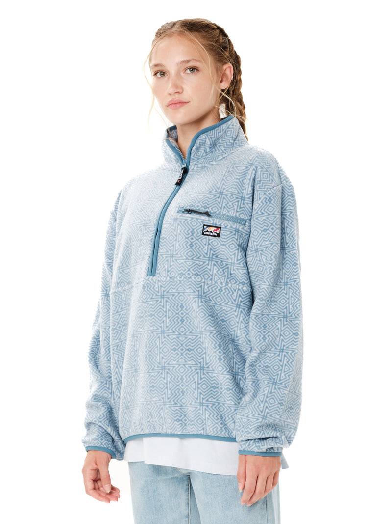 Load image into Gallery viewer, Emerson Women's Half Zip Sherpa Fleece Siel Fog 262.EW28.141-Pr629-Siel-Fog
