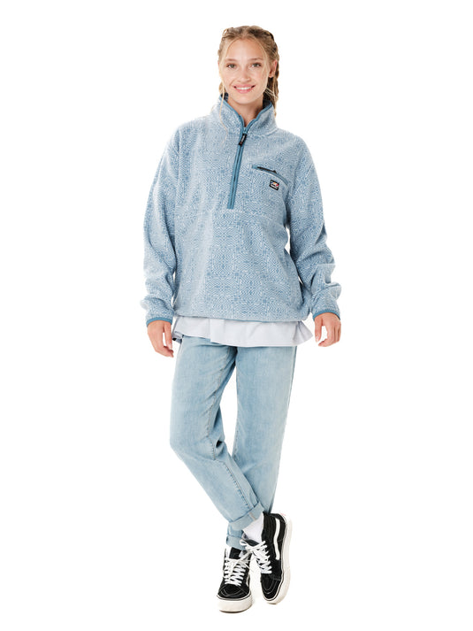 Emerson Women's Half Zip Sherpa Fleece Siel Fog 262.EW28.141-Pr629-Siel-Fog