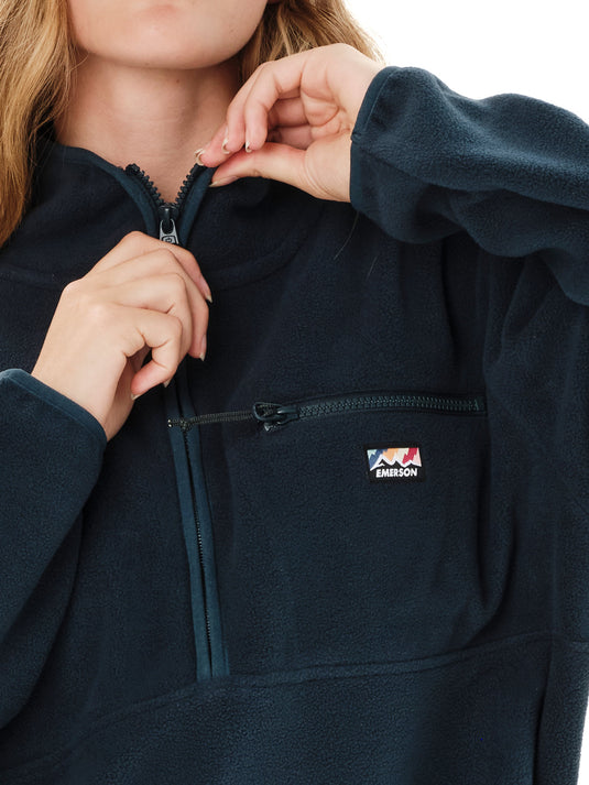 Emerson Women's Half Zip Fleece Petrol 262.EW28.41-Petrol