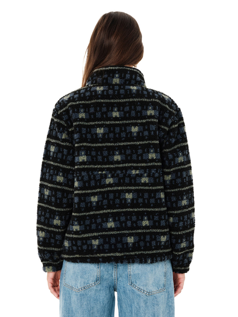 Load image into Gallery viewer, Emerson Women's Half Zip Sherpa Fleece Black 262.EW280.410 PR628 BLACK
