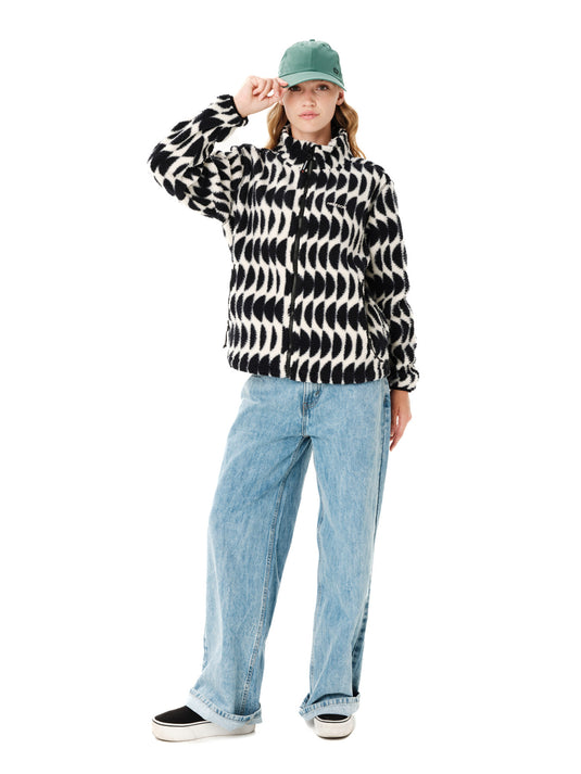 Emerson Women's Full Zip Fleece Off White 262.EW290.160-Pr613-Off-White