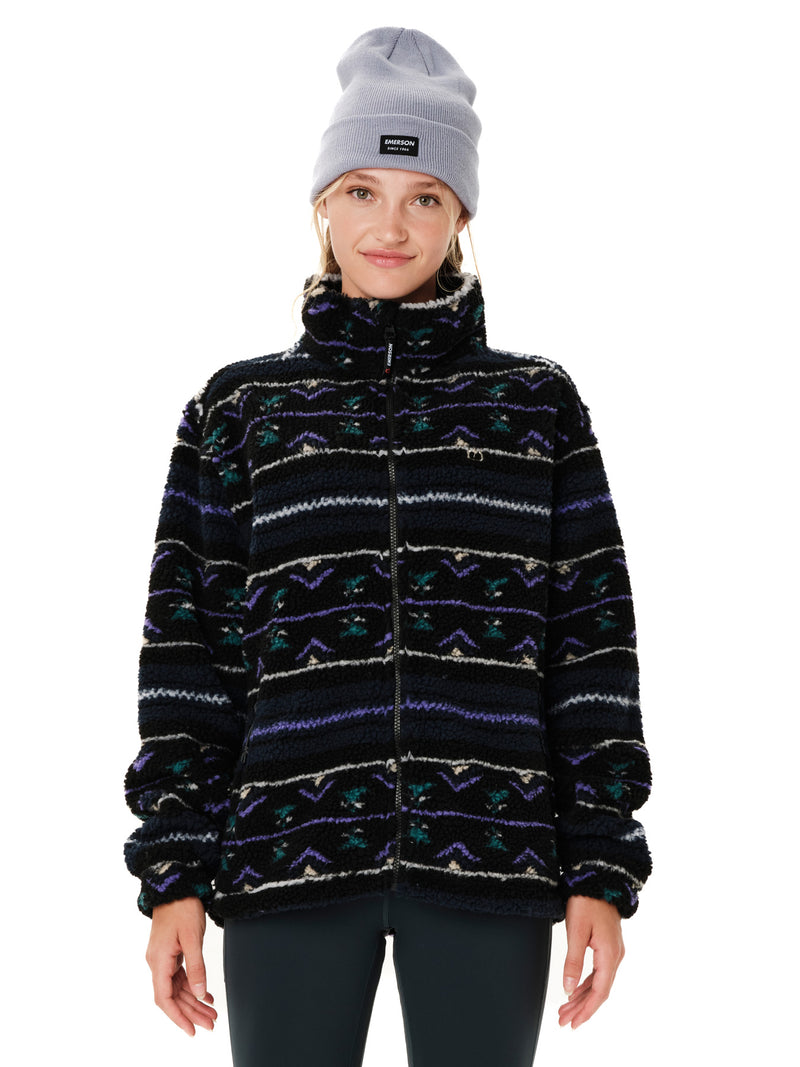 Load image into Gallery viewer, Emerson Women's Full Zip Sherpa Fleece Midnight 262.EM290.406 PR604 MIDNIGHT
