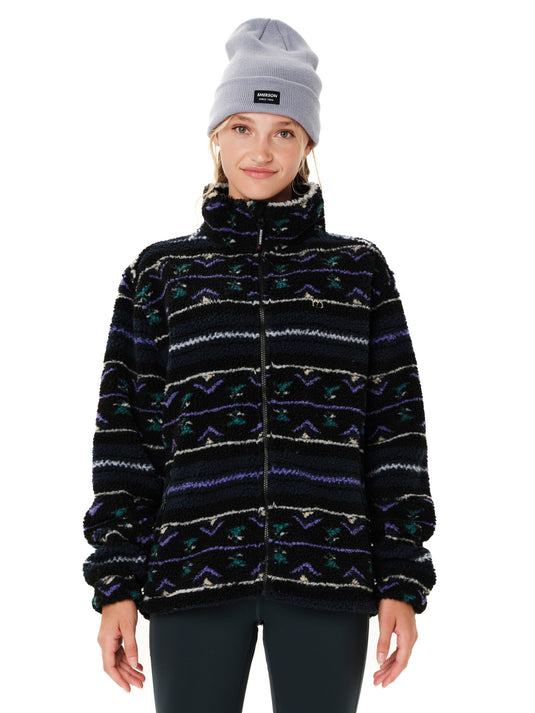 Emerson Women's Full Zip Sherpa Fleece Midnight 262.EM290.406 PR604 MIDNIGHT