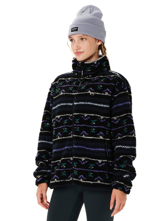 Emerson Women's Full Zip Sherpa Fleece Midnight 262.EM290.406 PR604 MIDNIGHT