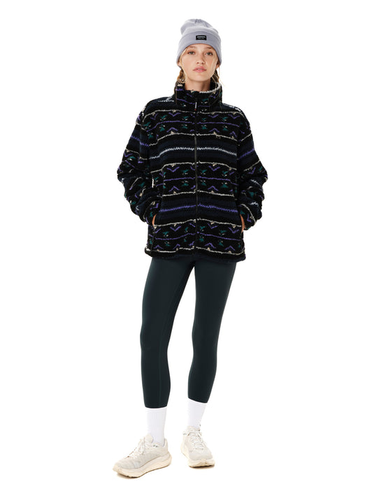 Emerson Women's Full Zip Sherpa Fleece Midnight 262.EM290.406 PR604 MIDNIGHT