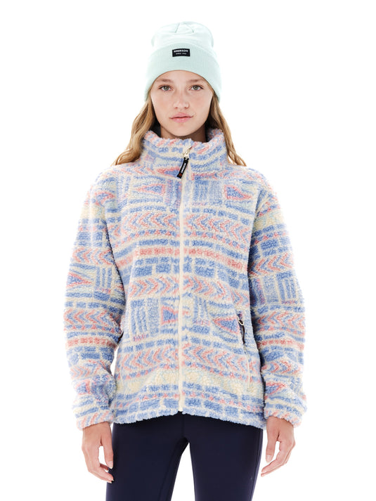 Emerson Women's Full Zip Sherpa Fleece Light Beige 262.EW290.439 PR625 LIGHT BEIGE