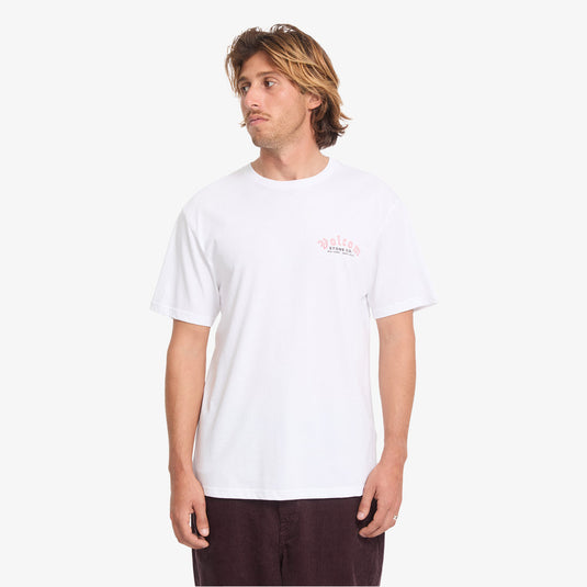 Volcom Men's Winsome Bsc T-Shirt White A3532608-WHT