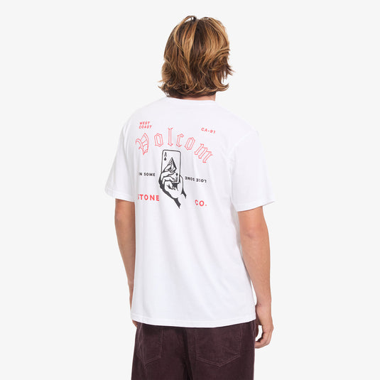 Volcom Men's Winsome Bsc T-Shirt White A3532608-WHT