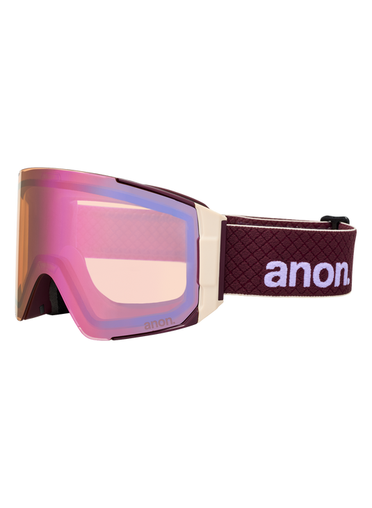 Anon Unisex Sync Goggles Deep Cherry + Bonus Perceive Lens + MFI ® Face Mask 2150616EZP