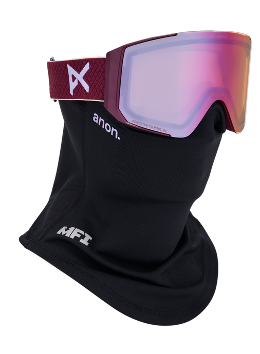 Anon Unisex Sync Goggles Deep Cherry + Bonus Perceive Lens + MFI ® Face Mask 2150616EZP