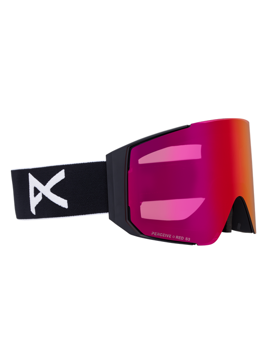 Anon Unisex Sync Goggles Black + Bonus Perceive Sunny Red Lens + MFI ® Face Mask 2150616Z58