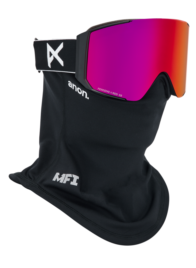 Load image into Gallery viewer, Anon Unisex Sync Goggles Black + Bonus Perceive Sunny Red Lens + MFI ® Face Mask 2150616Z58
