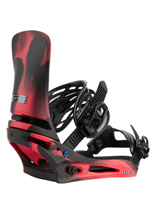 Burton Men's Cartel X Re:Flex Snowboard Bindings Black/Red 2223010I60