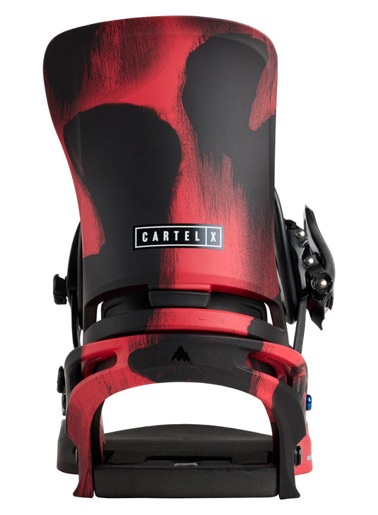 Burton Men's Cartel X Re:Flex Snowboard Bindings Black/Red 2223010I60
