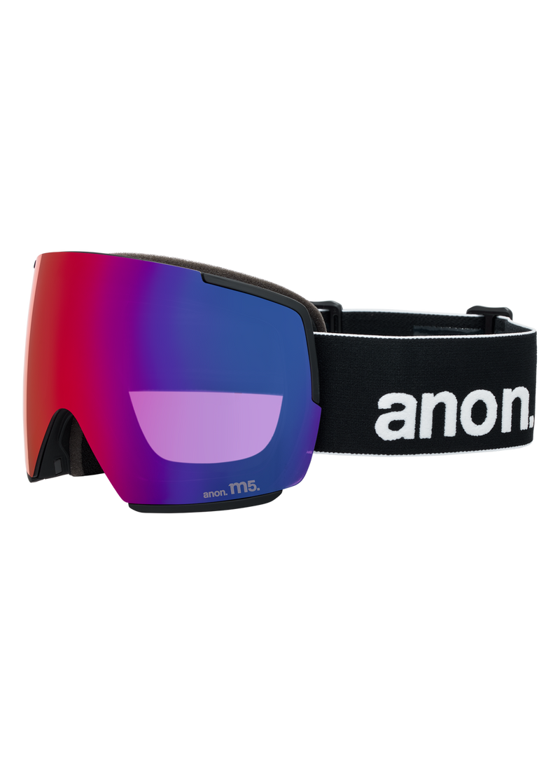 Load image into Gallery viewer, Anon Unisex M5 Goggles Black + Bonus Perceive Sunny Red Lens + MFI® Face Mask 2394312Z58
