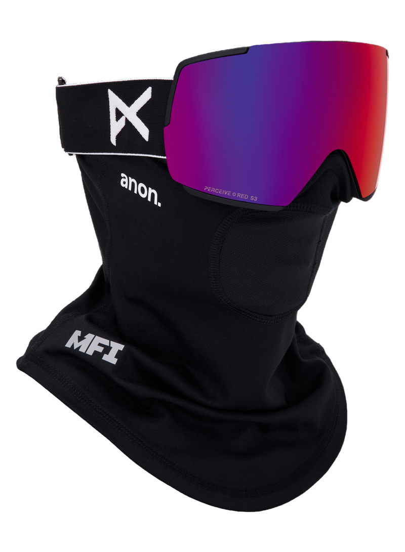 Load image into Gallery viewer, Anon Unisex M5 Goggles Black + Bonus Perceive Sunny Red Lens + MFI® Face Mask 2394312Z58
