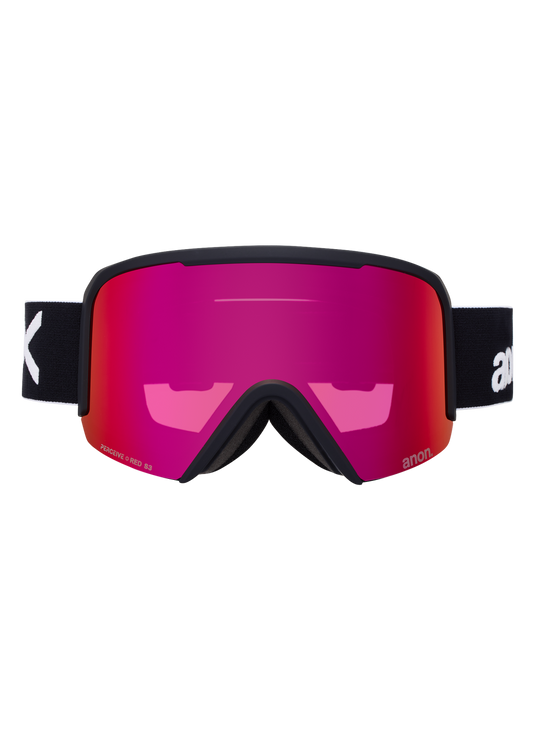 Anon Unisex Nesa Goggles Black + Bonus Perceive Sunny Red Lens + MFI® Face Mask 2395012Z58