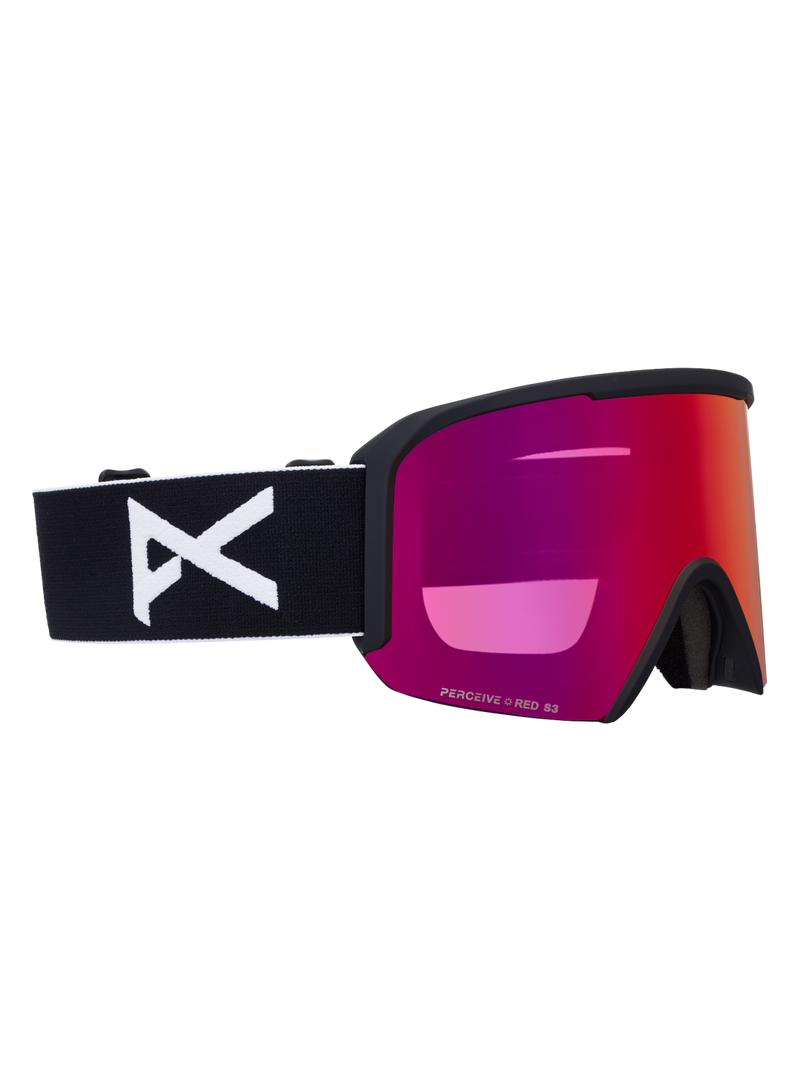 Load image into Gallery viewer, Anon Unisex Nesa Goggles Black + Bonus Perceive Sunny Red Lens + MFI® Face Mask 2395012Z58
