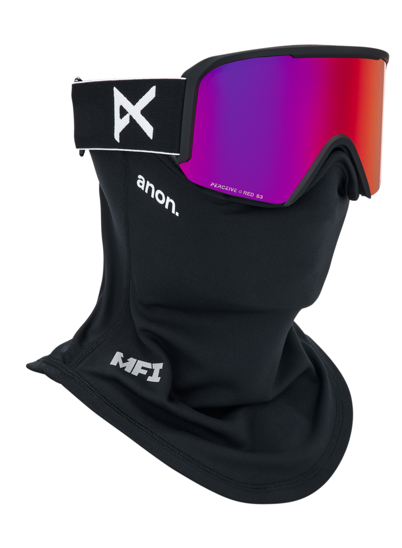 Load image into Gallery viewer, Anon Unisex Nesa Goggles Black + Bonus Perceive Sunny Red Lens + MFI® Face Mask 2395012Z58
