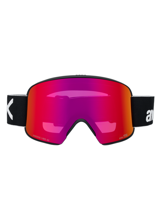 Anon Unisex M6 Goggles Black + Bonus Perceive Sunny Red Lens + MFI® Face Mask 3054610Z58