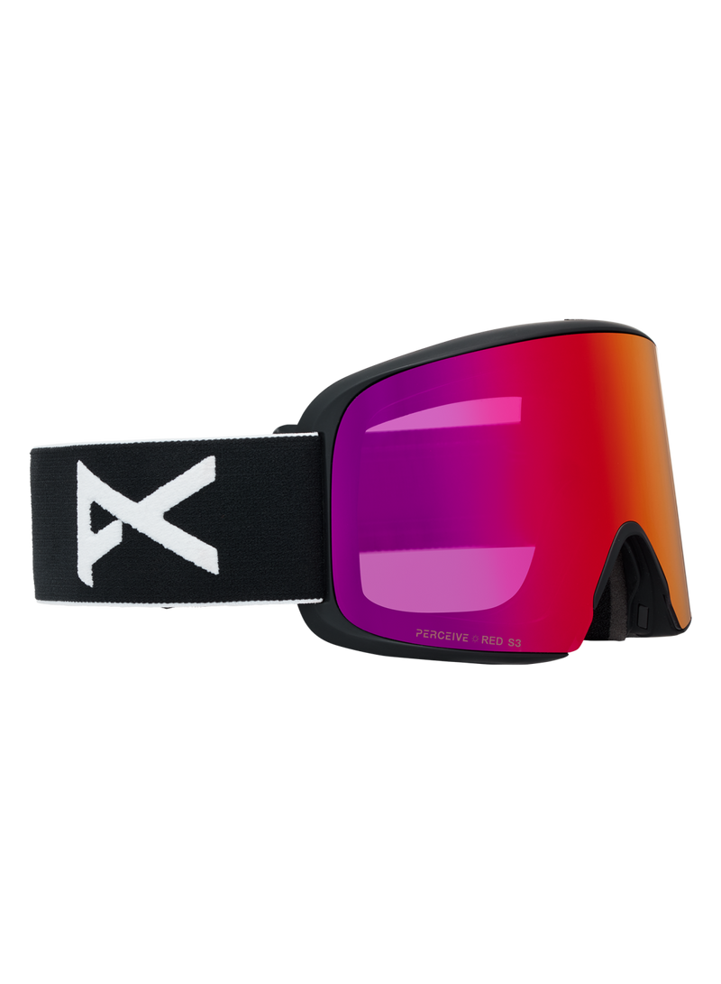 Load image into Gallery viewer, Anon Unisex M6 Goggles Black + Bonus Perceive Sunny Red Lens + MFI® Face Mask 3054610Z58
