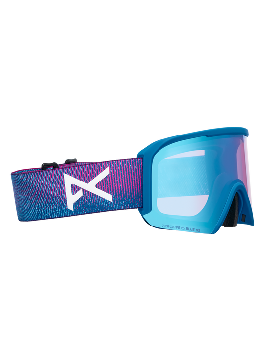 Anon Unisex Nesa S Goggles Pink Denim + Bonus Perceive Lens + MFI® Face Mask 3054910E4S