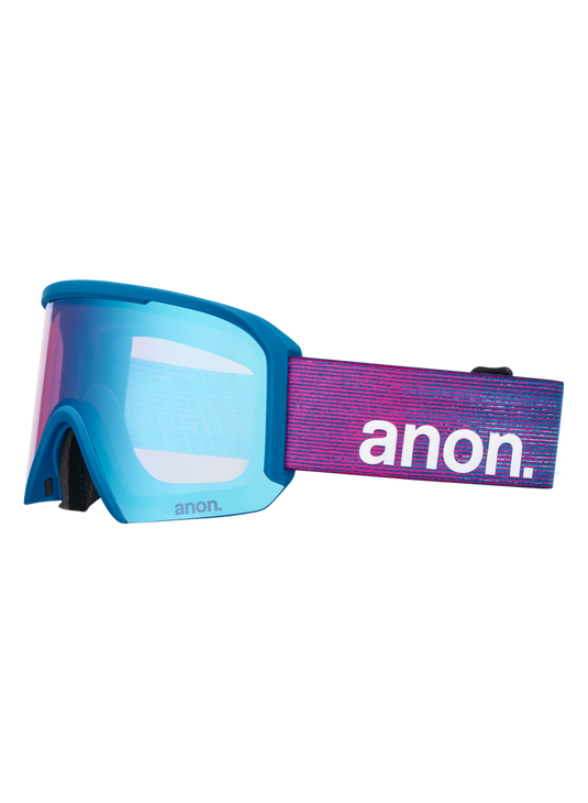 Anon Unisex Nesa S Goggles Pink Denim + Bonus Perceive Lens + MFI® Face Mask 3054910E4S