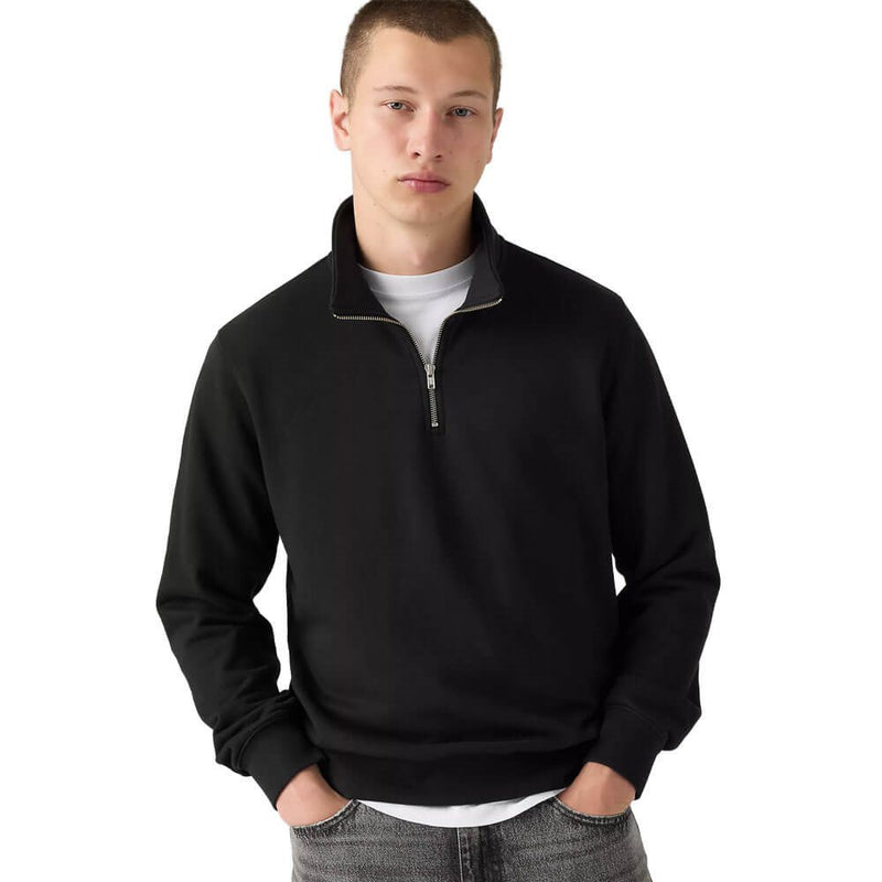 Load image into Gallery viewer, Levi's Men's Original Housemark Quarter-Zip Pullover Black A86060016
