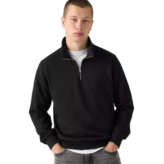 Levi's Men's Original Housemark Quarter-Zip Pullover Black A86060016