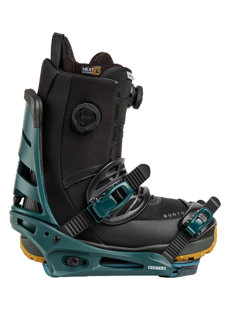 Load image into Gallery viewer, Burton Men's Mission Snowboard Bindings Atlantic Teal 1054617E9K
