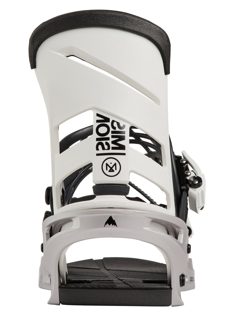 Load image into Gallery viewer, Burton Men's Mission Snowboard Bindings White/Silver 1054617FCN
