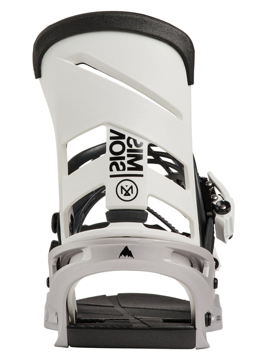 Burton Men's Mission Snowboard Bindings White/Silver 1054617FCN