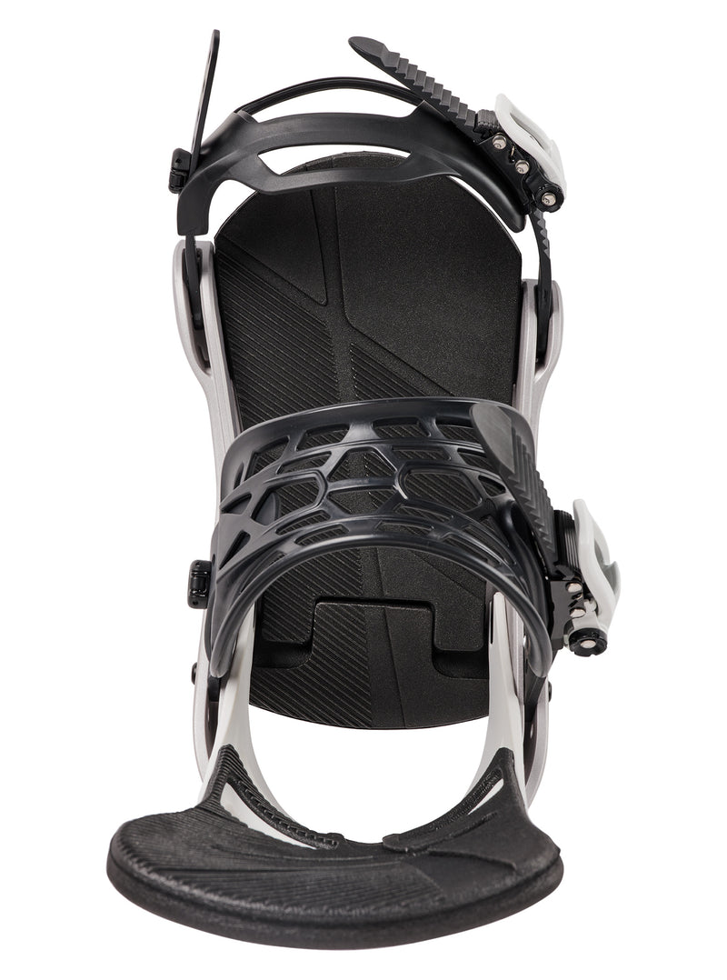 Load image into Gallery viewer, Burton Men's Mission Snowboard Bindings White/Silver 1054617FCN
