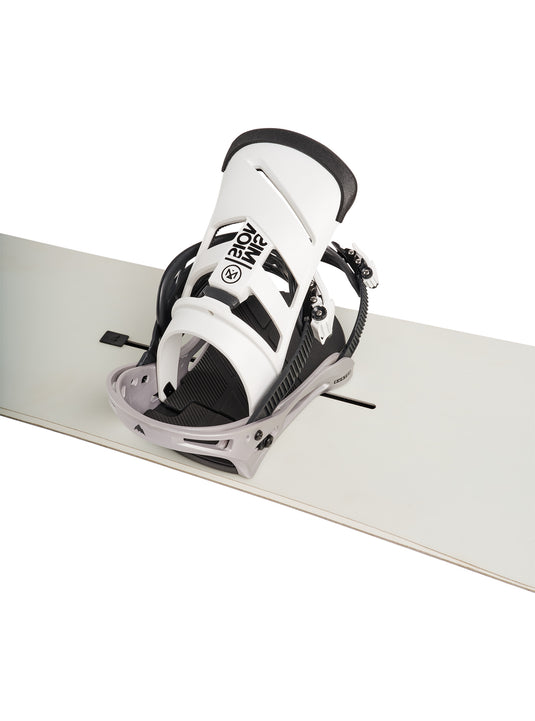 Burton Men's Mission Snowboard Bindings White/Silver 1054617FCN