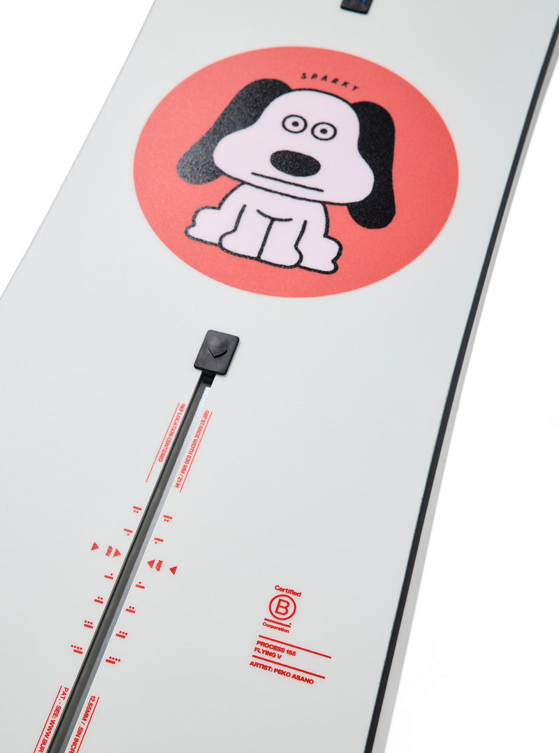 Load image into Gallery viewer, Burton Men's Process Flying V Snowboard 162 Wide Good Dog 107121EE9I-162W
