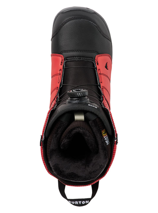 Burton Men's Moto BOA Snowboard Boots Geranium Red/Black 1317615E9O