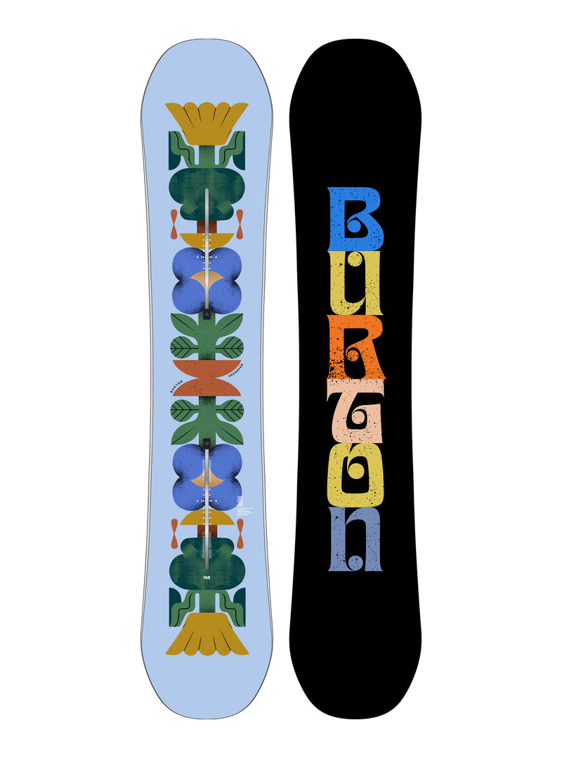 Load image into Gallery viewer, Burton Women's Yeasayer PurePop Camber Snowboard 144 Flora 132221C34P-144
