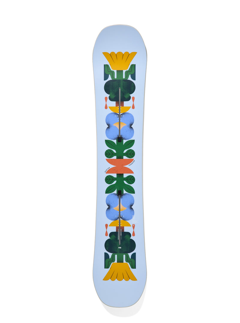 Load image into Gallery viewer, Burton Women's Yeasayer PurePop Camber Snowboard 144 Flora 132221C34P-144
