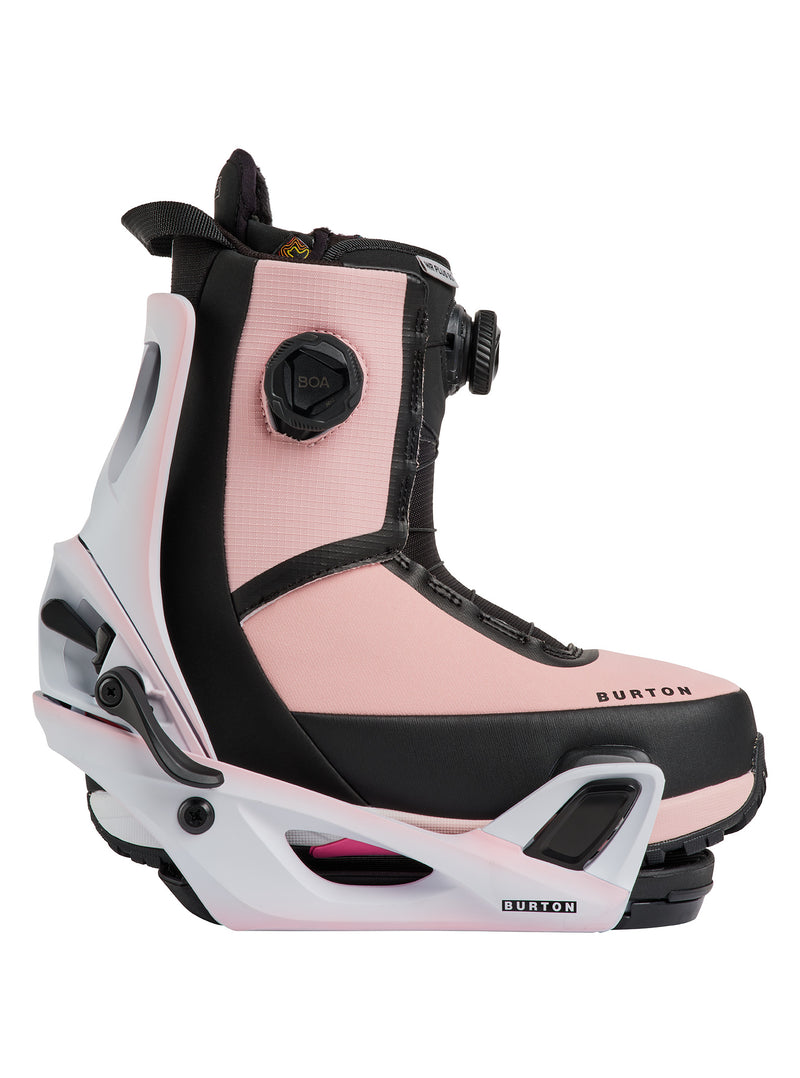 Load image into Gallery viewer, Burton Women's Step On Snowboard Bindings Pink Outline 1728416FBJ
