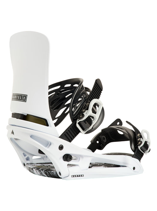 Burton Men's Cartel X EST Snowboard Bindings White 2223210A50