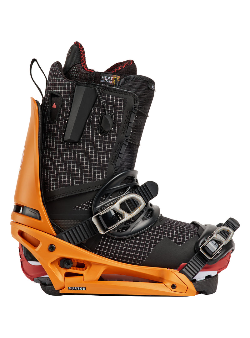 Load image into Gallery viewer, Burton Men's Cartel X EST Snowboard Bindings Goldfish Orange 2223210E7B
