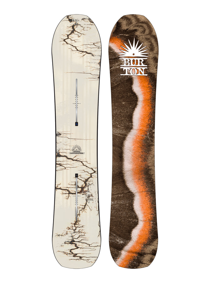 Load image into Gallery viewer, Burton Men's Cartographer Camber Snowboard 159 Wide Fractal Burning 2294213E8T-159W
