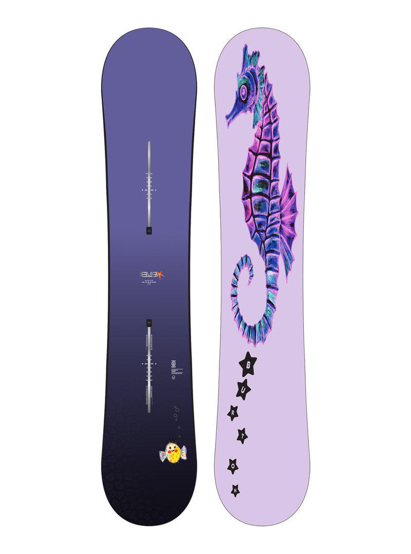 Load image into Gallery viewer, Burton Men's Blossom Camber Snowboard 155 Seahorse 2294315FAM-155

