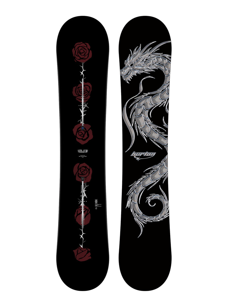 Load image into Gallery viewer, Burton Men's Blossom Camber Snowboard 158 Dragon 2294315FAM-158

