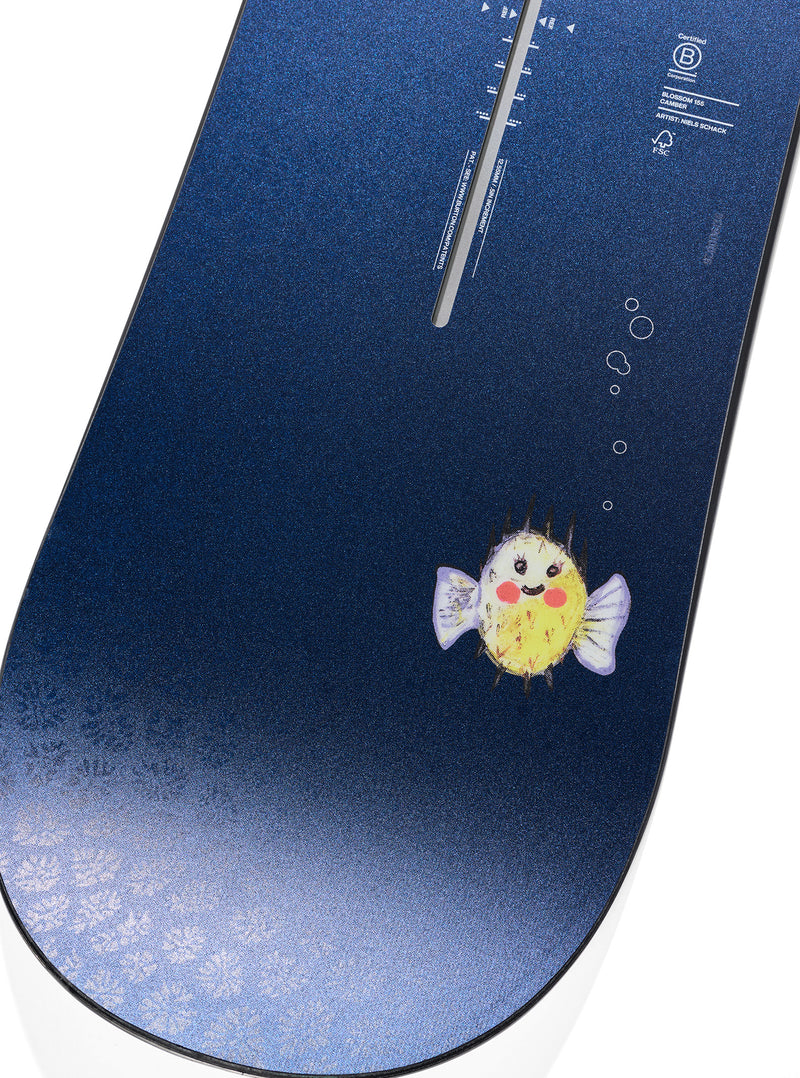 Load image into Gallery viewer, Burton Men's Blossom Camber Snowboard 155 Seahorse 2294315FAM-155
