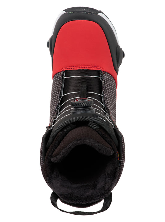 Burton Men's Highshot Step On Snowboard Boots Geranium Red Grid/Black 3029511E9F