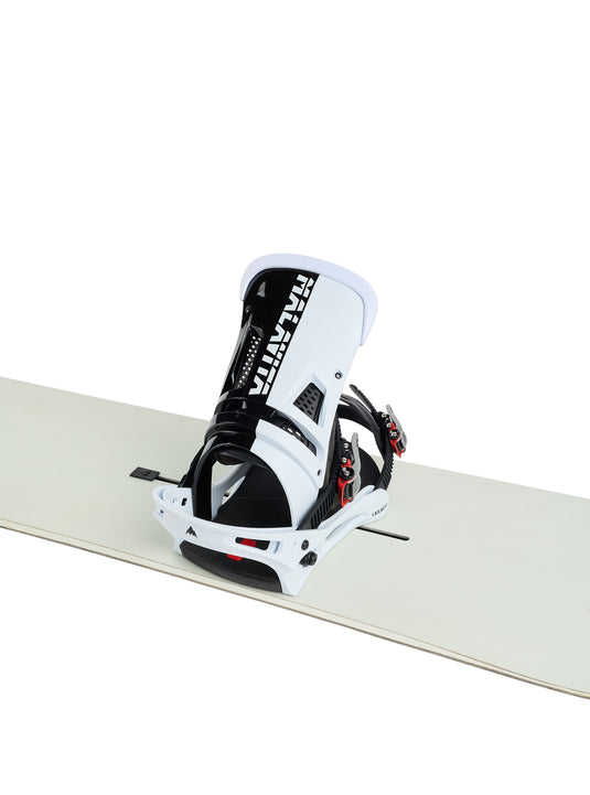 Burton Men's Malavita X Snowboard Bindings Black/White 3118510A61