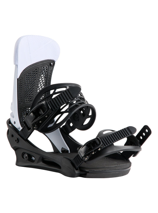 Burton Men's Malavita Snowboard Bindings Black/White 311861BA61