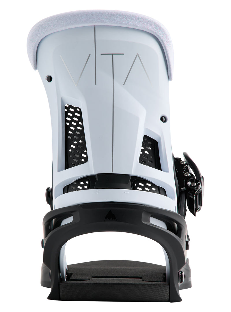 Load image into Gallery viewer, Burton Men's Malavita Snowboard Bindings Black/White 311861BA61
