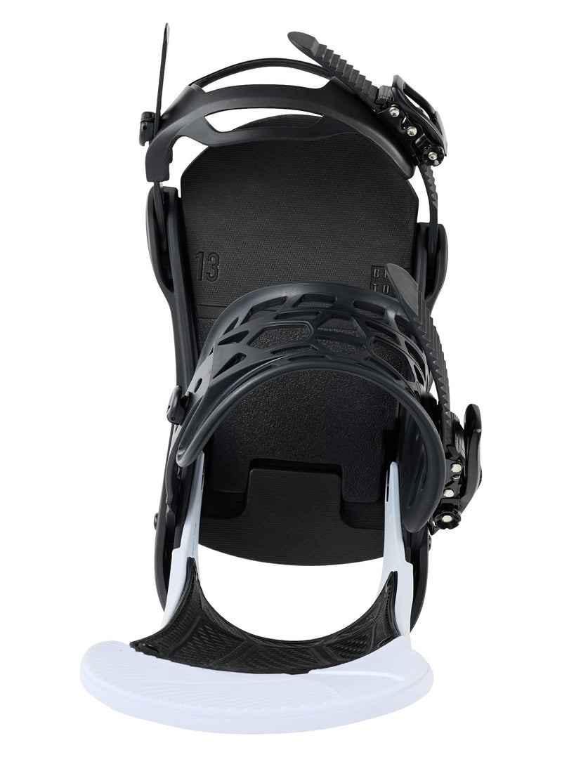 Load image into Gallery viewer, Burton Men's Malavita Snowboard Bindings Black/White 311861BA61
